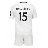 Real Madrid Arda Guler #15 Heimtrikotsatz Kinder 2024-25 Kurzarm (+ Kurze Hosen)